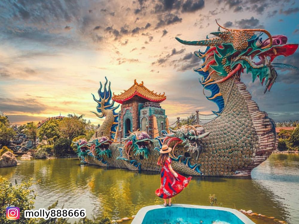 五年千歲公園,寺廟主題公園,最台最大迷宮公園