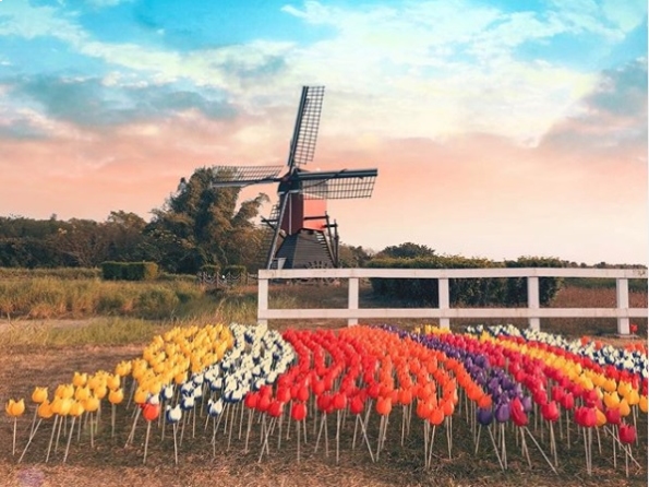 德元埤荷蘭村，台南柳營區，風車節