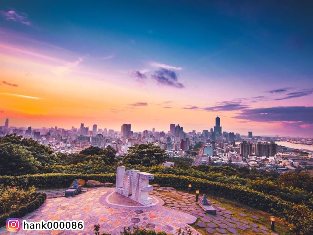 壽山情人觀景台,LOVE觀景台,忠烈祠,夜景