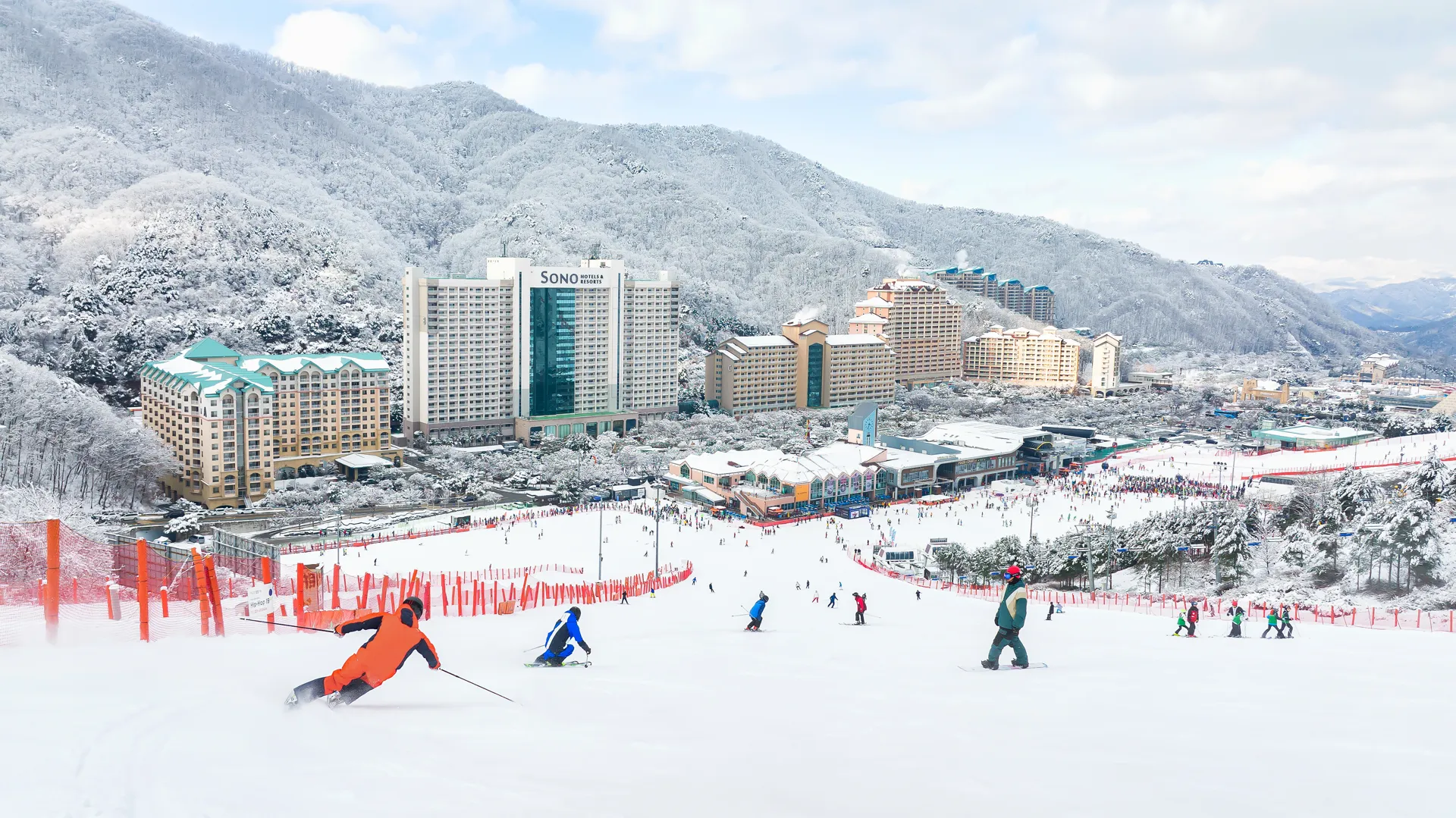 韓國滑雪,洪川大明,滑雪教學