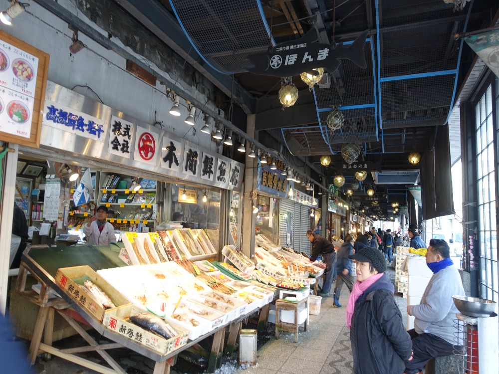 二条市場,札幌景點,初戀場景,海鮮市場