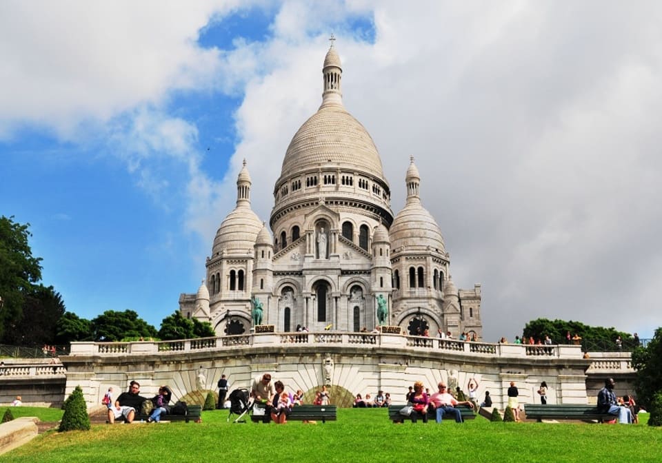 法國旅遊, 巴黎景點,蒙馬特, 聖心堂