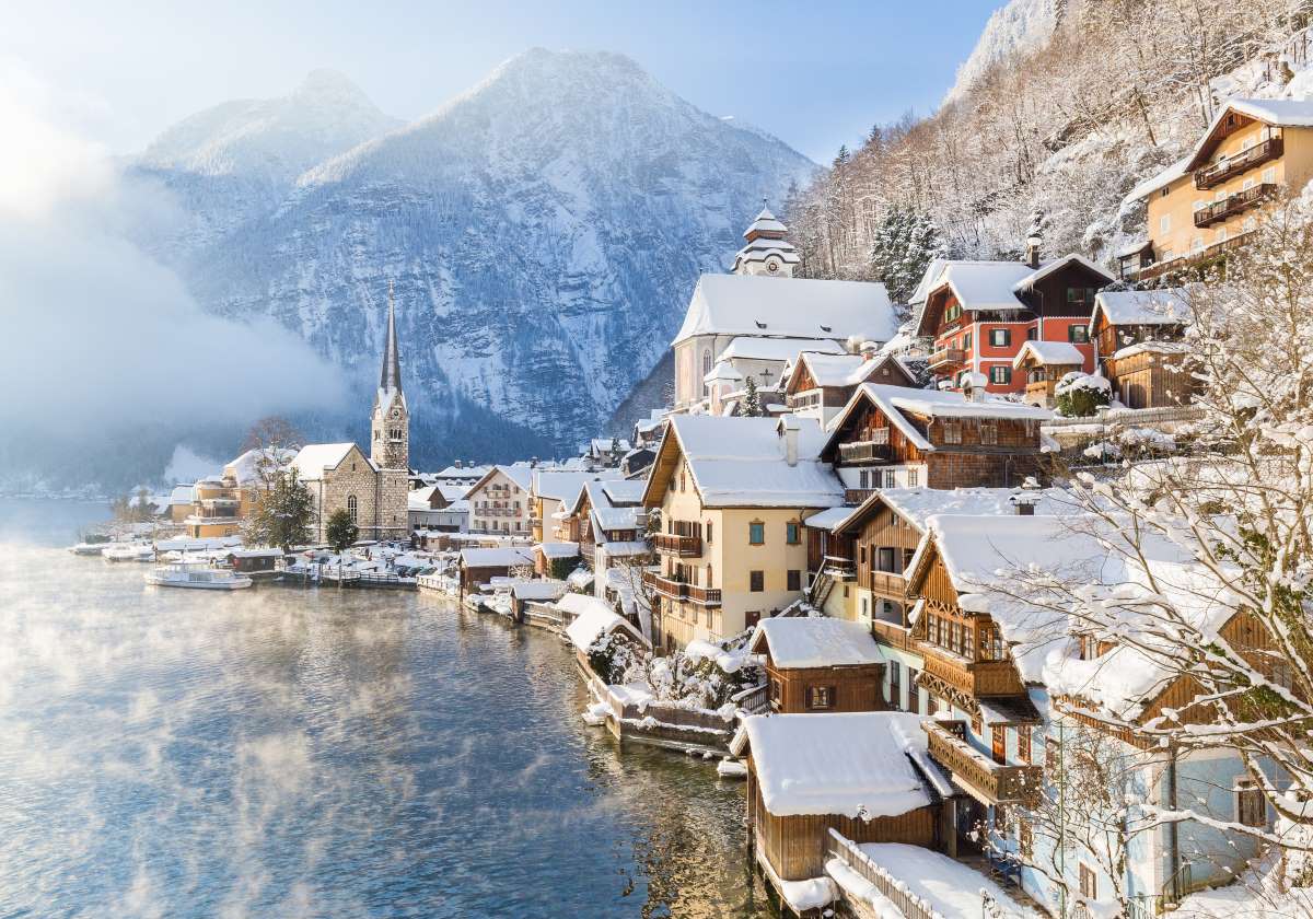 哈爾斯塔特湖畔美景