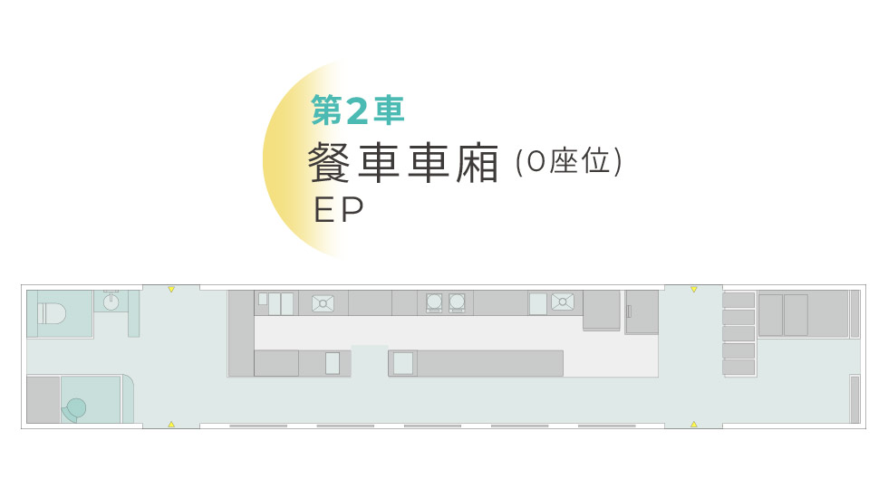 雄獅,海風號,甜點列車,各車編組,第2車廂,餐廳車廂