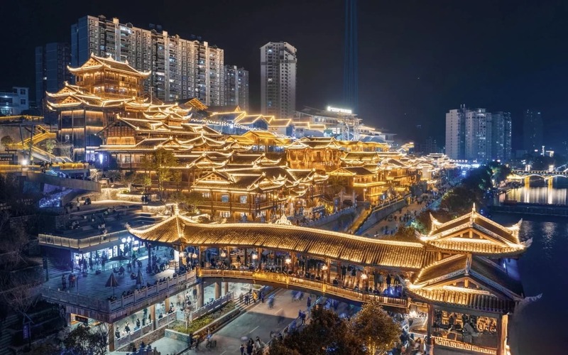 宣恩仙山貢水夜遊