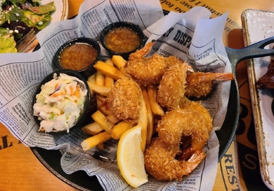 阿甘蝦風味餐